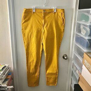 Women's Express Mustard Yellow Pants - Size 18L